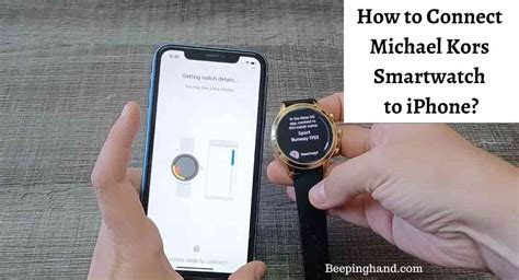 do michael kors watches work with iphone|How to PAIR Michael Kors Smartwatch to iPhone .